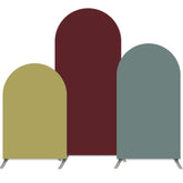 Lofaris Solid Color Double-sided Set of 3 Arch Backdrop Kit